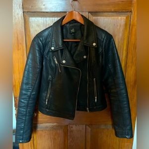 Vegan Leather Moto Jacket - Sz 36/ US Sz 4